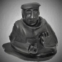 Skulptur Die Philosophin von Helga Müller Skulptur Die Philosophin von Helga Müller